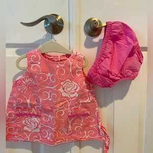 6-12 month Lilly Pulitzer baby dress with bloomers